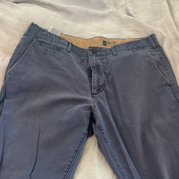 Gap lived in straight men’s chinos 38 x 30 in vintage navy - Picture 2 of 6